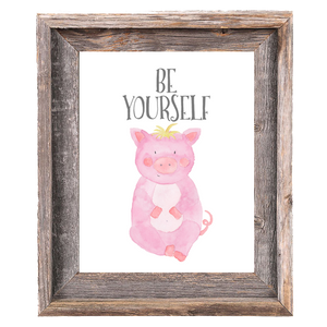 Provincial Collection - Pig - Be Yourself - Print